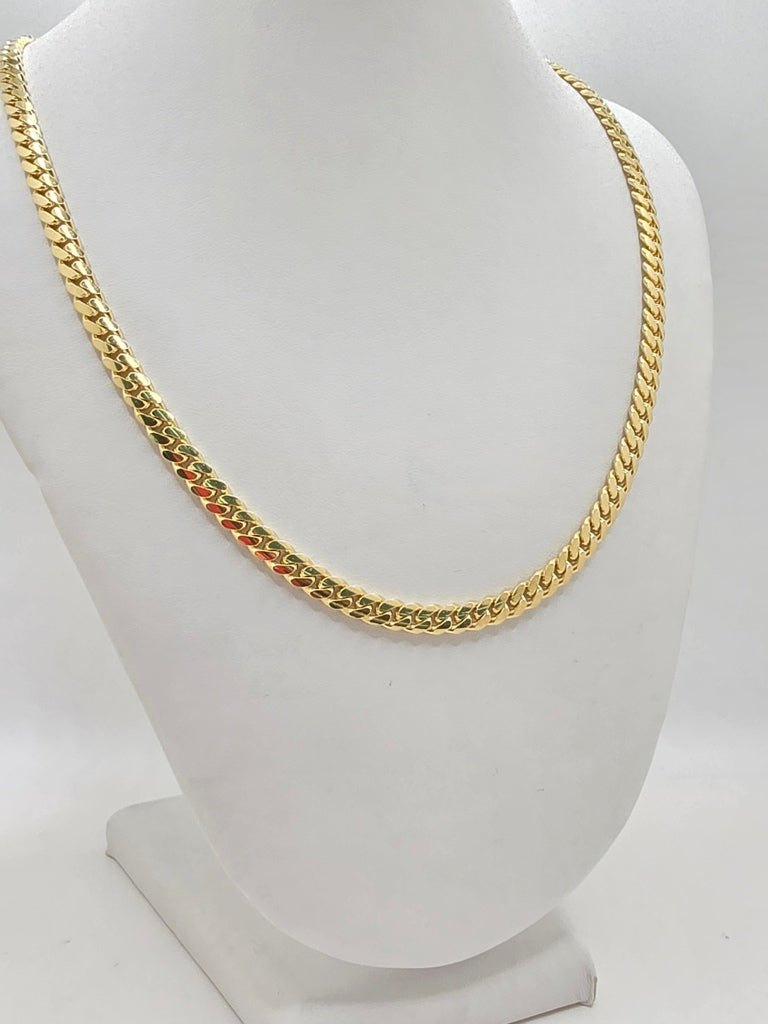 10KT SOLID MIAMI CUBAN CHAIN Size 20INCH 5MM Weight 34.5GR