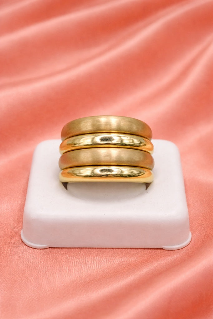10KT MODERN GEOMETRIC RING Size 7 Weight 4.5GR