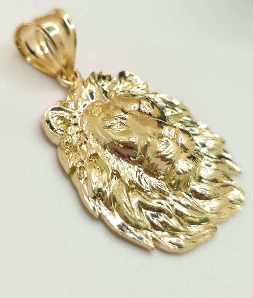 10KT LARGE LION FACE PENDANT Weight 4.2GR