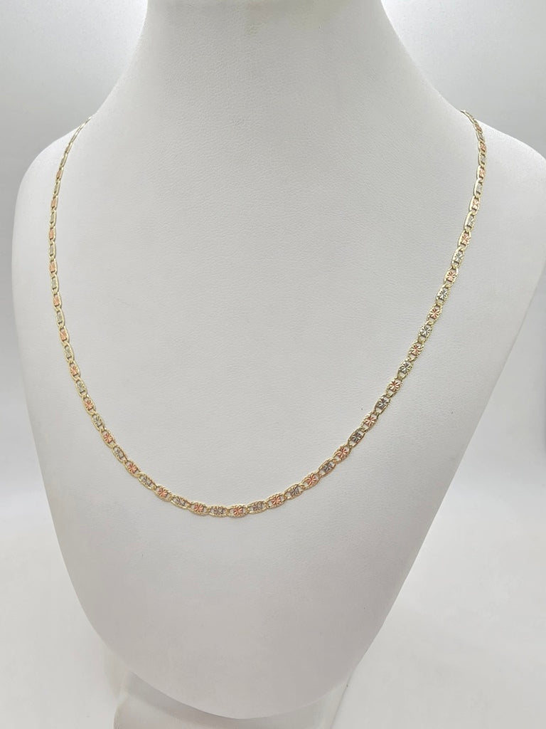 10KT VALENTINE CHAIN Size 24INCH 2.5MM Weight 2.7GR