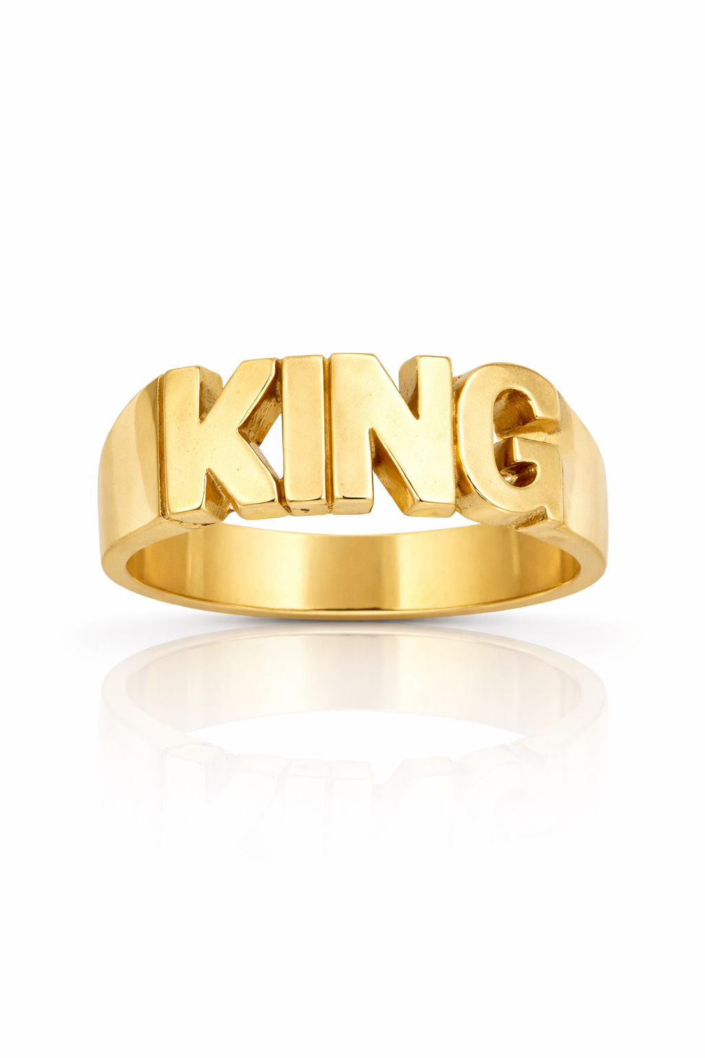 10KT KING MAN'S RING Size 10 Weigth 5GR