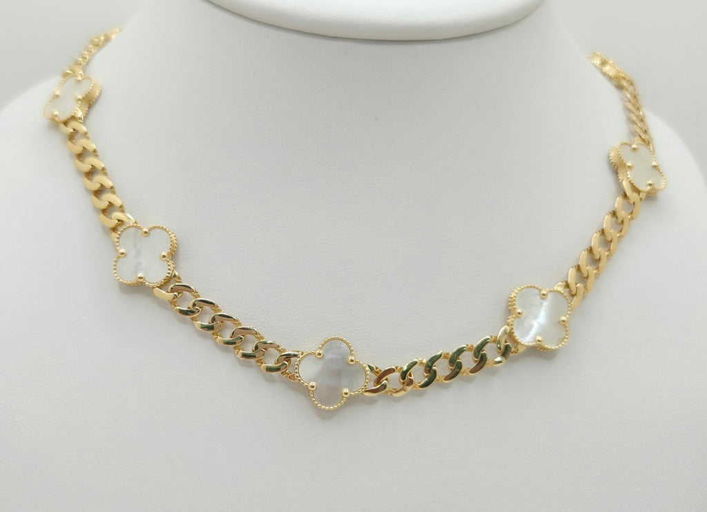 14KT FLOWER CHAIN Size 18INCH 6MM Weigth 26GR