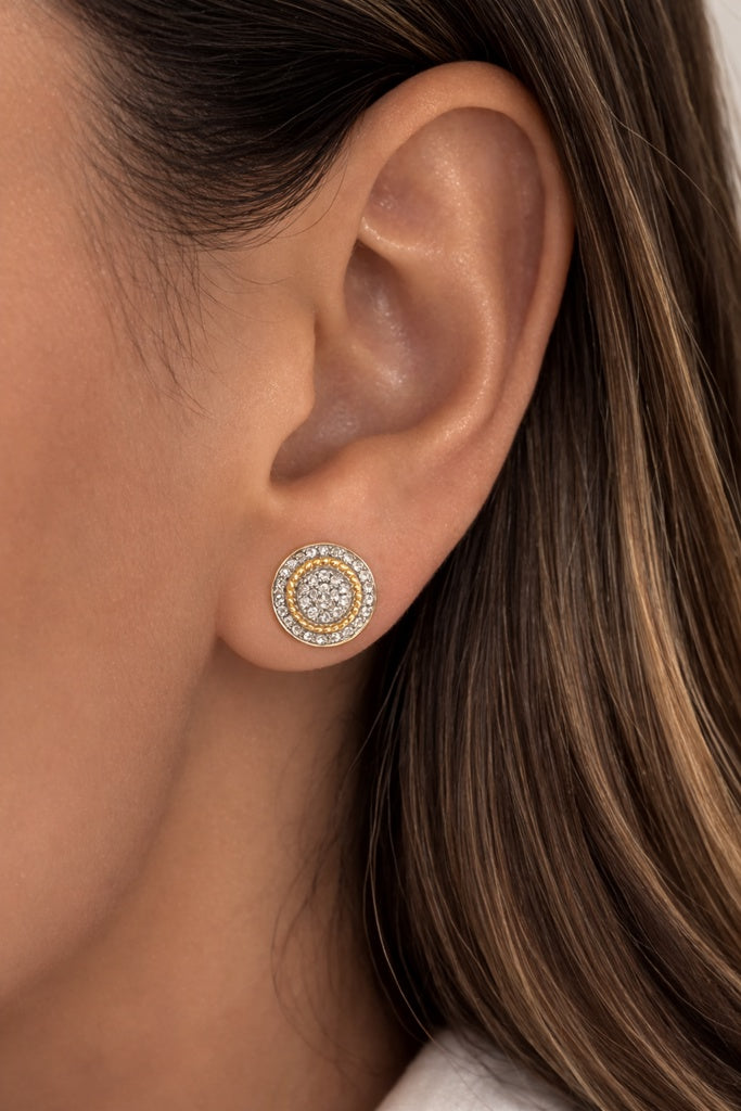 10KT ROUND DIAMOND  EARRINGS