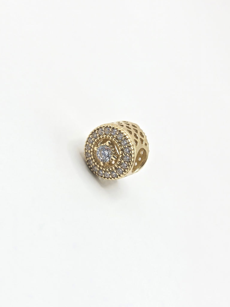 10KT ROUND ELEGANT CHARM Size  Weigth 1.3GR