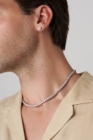 925 9CTW MOISSANITE TENNIS CHAIN Size 16INCH 3MM