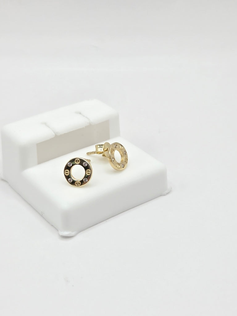 10KT EXTRA SMALL CARTI EARRINGS Size XS Weigth 1.2GR