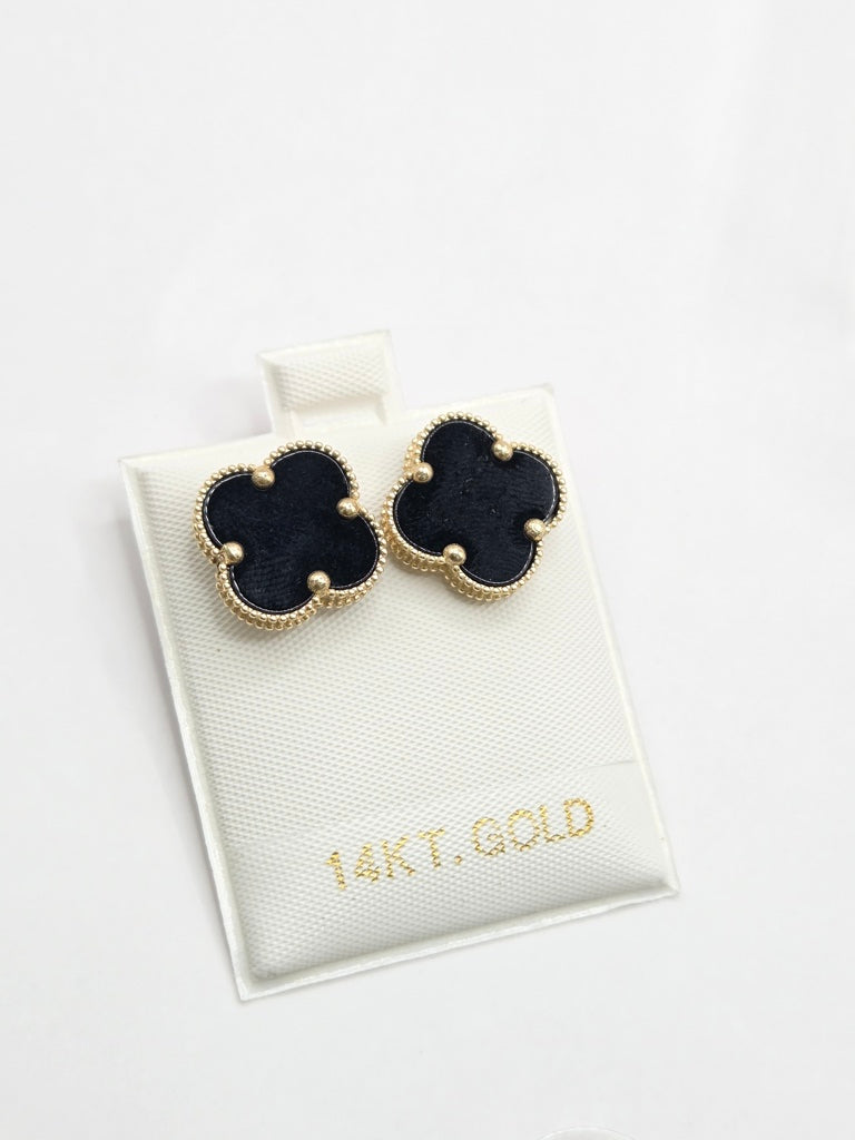 10KT FLOWER EARRINGS Size LARGE Weigth 2.7GR