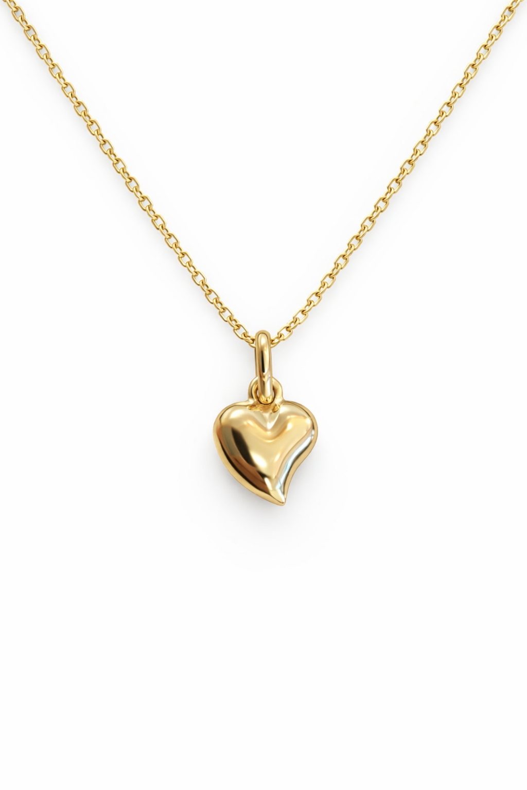 14KT TPUFFY HEART PENDANT Size 8MM SMALL Weigth 0.50GRS