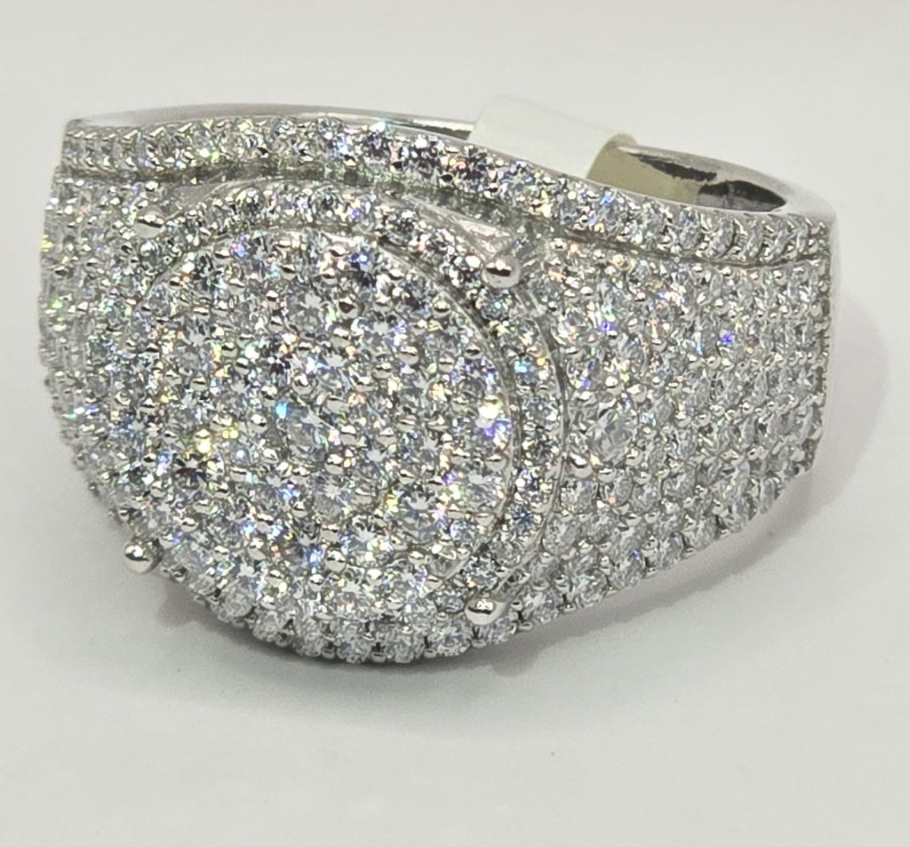 925 MOISSANITE FANCY MANS RING
