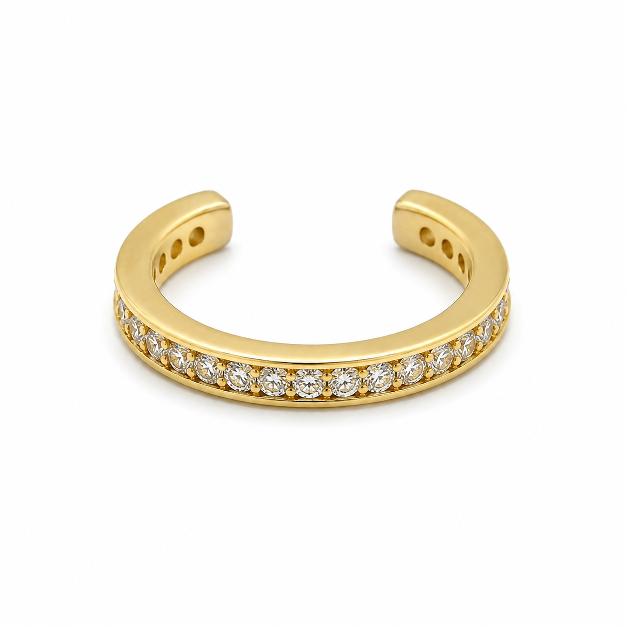 10KT CZ HOOP PIERCING Size S REF-170311/0000