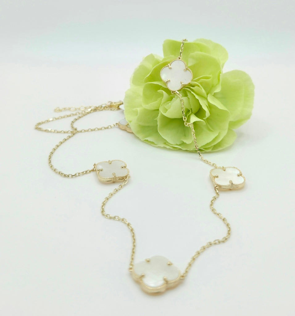 10KT FLOWER CHAIN Size 18INCH Weigth 5.9GR