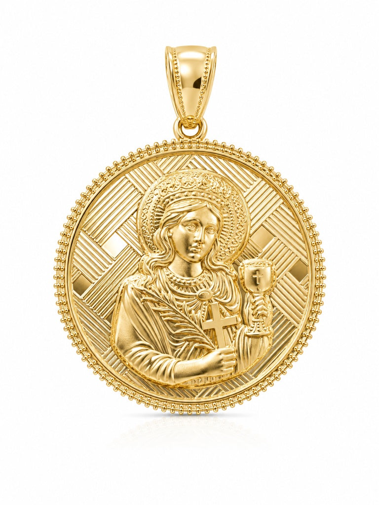 10K SANTA BARBARA PENDANT Size