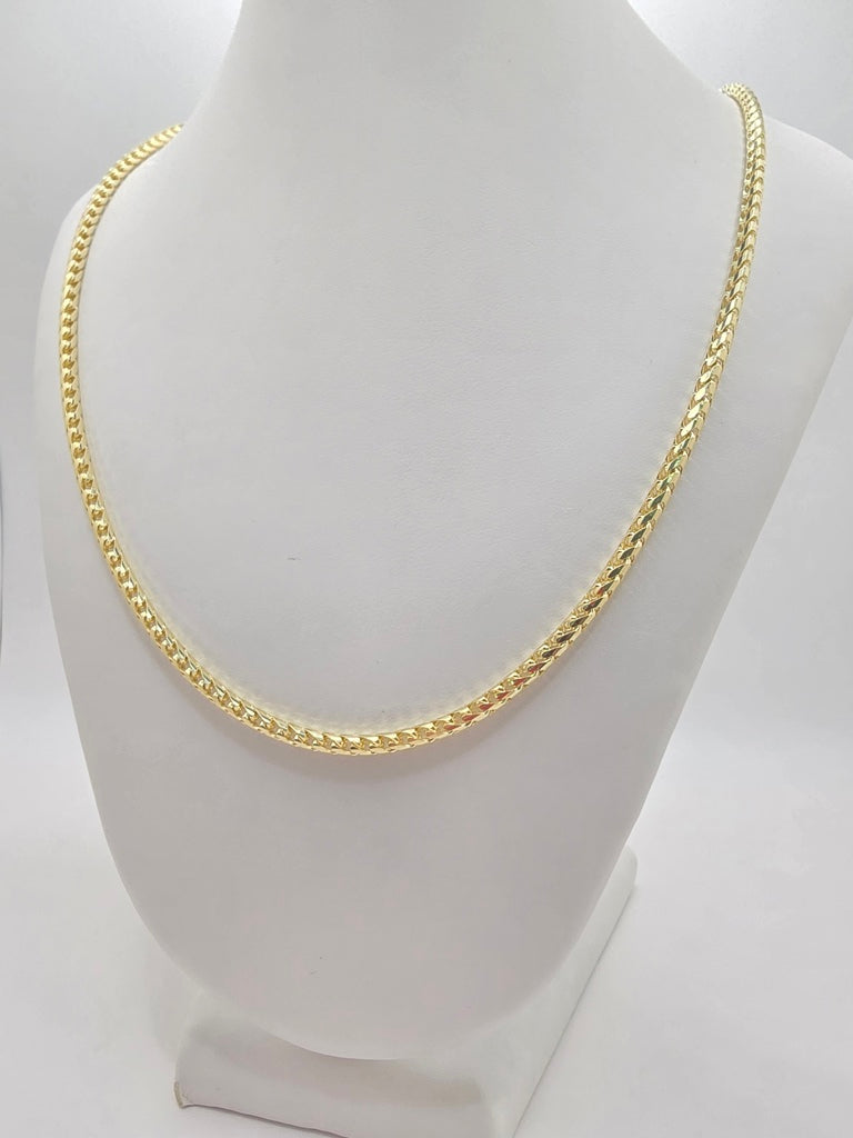 14KT SOLID FRANCO CHAIN Size 24INCH 3MM Weight 31.5GR