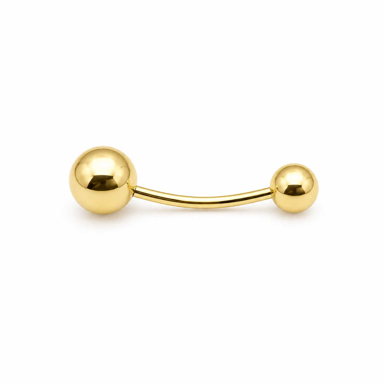 10KT BALLS BELLY PIERCING Size M REF-60365