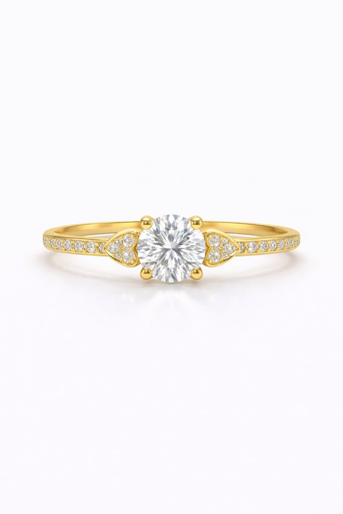 14KT ASSORTED SOLITARE RING Size 7 Weigth 2.0GRS