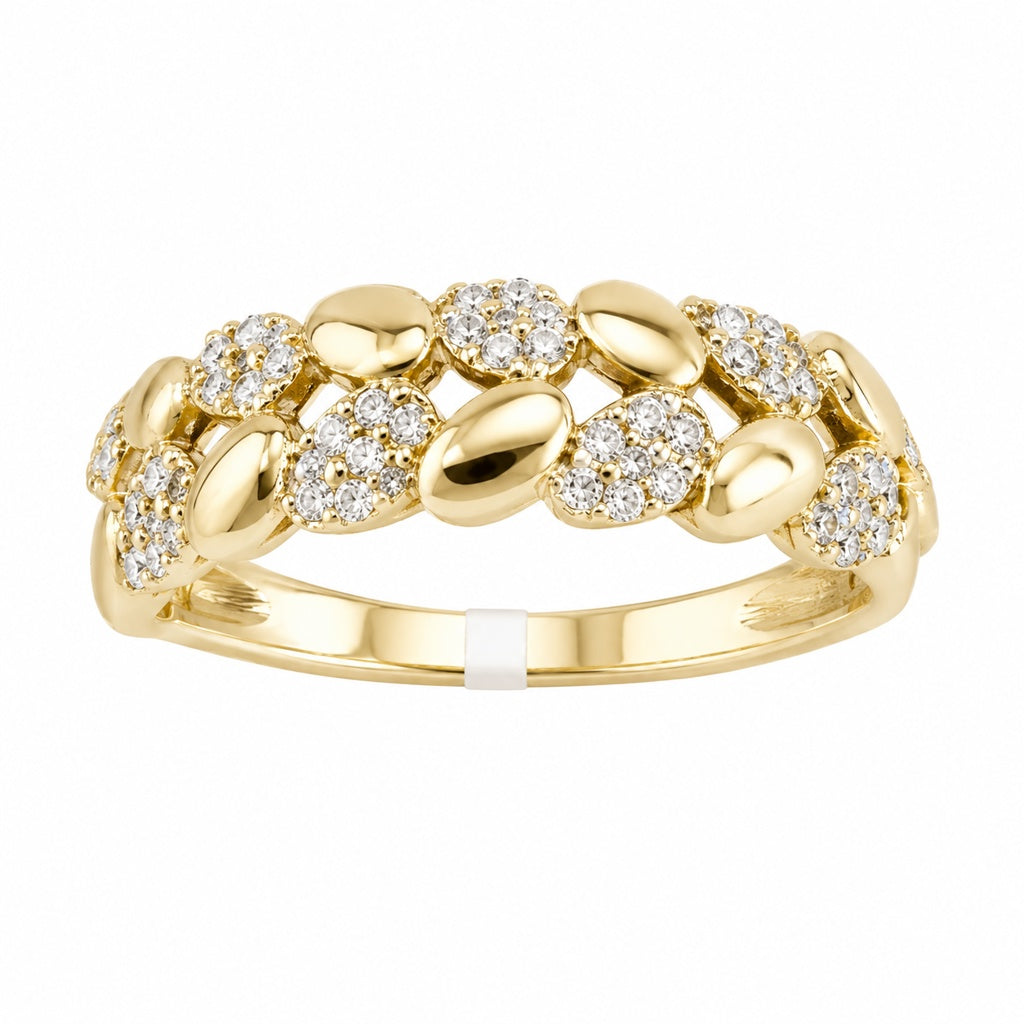 14K FLOWER RING Size 7.5