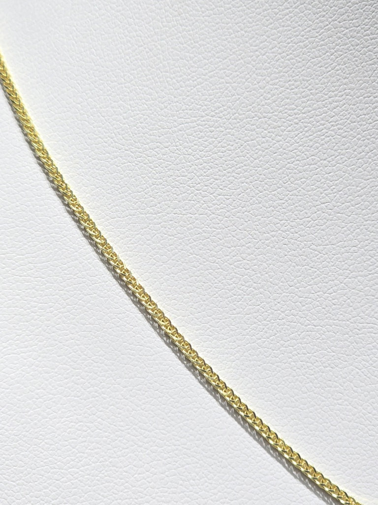 14KT HOLLOW FRANCO CHAIN 1.3MM