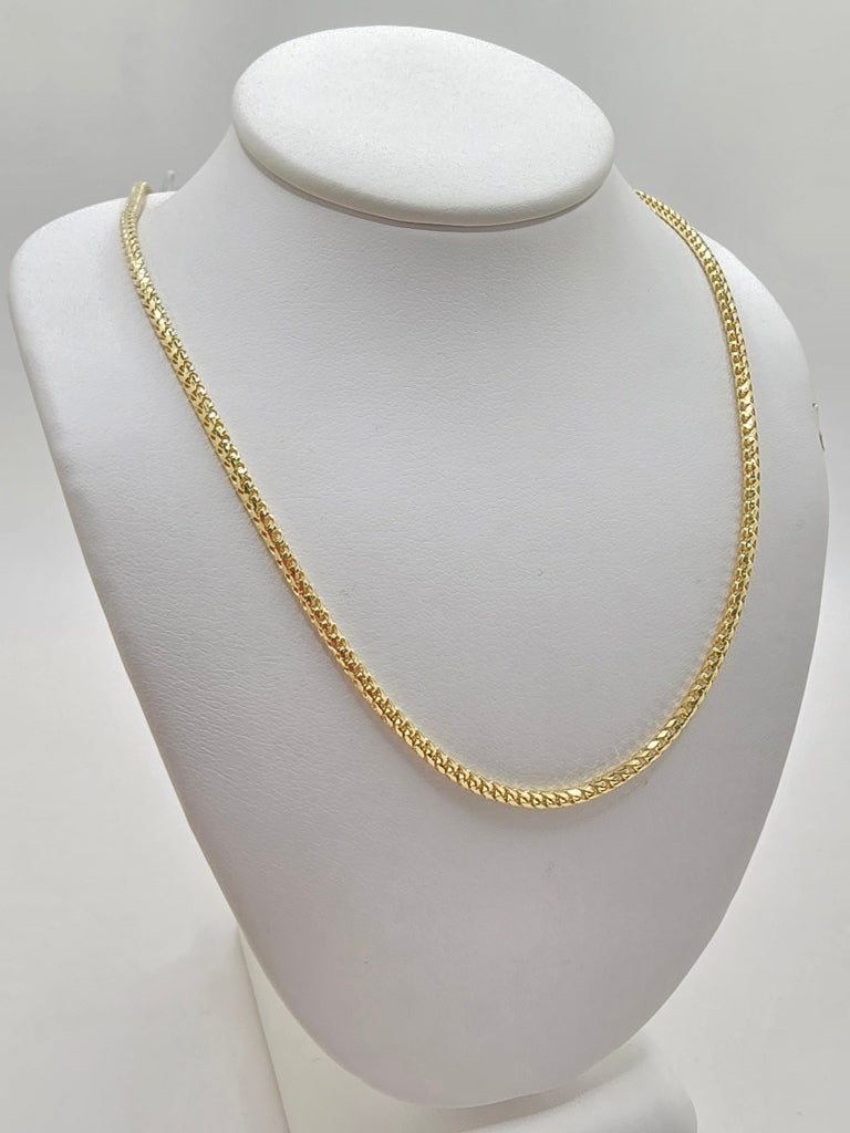 10KT SOLID FRANCO CHAIN Size 22INCH 2.5MM Weight 11.5GR