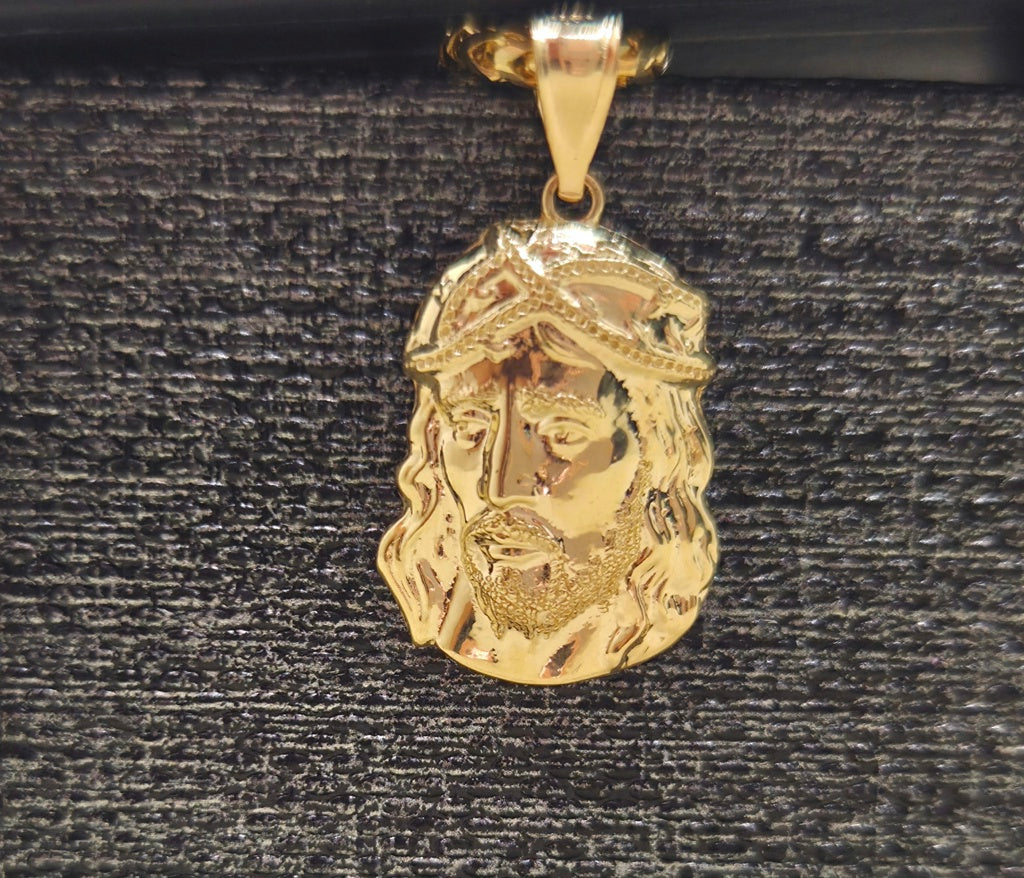 10KT SMALL JESUS FACE PENDANT Weight 1.5GR