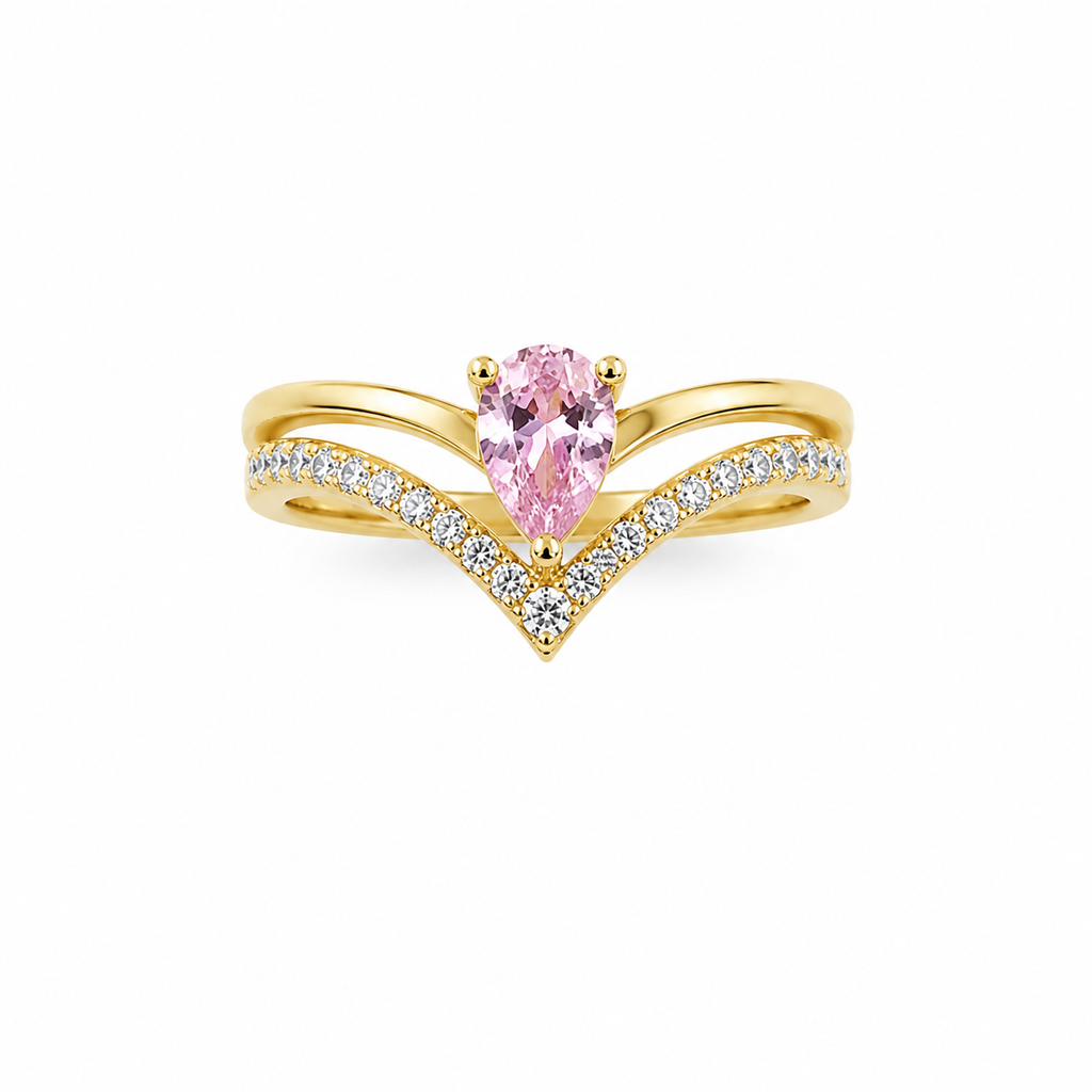 10K COLOR STONE RING Size 8.5
