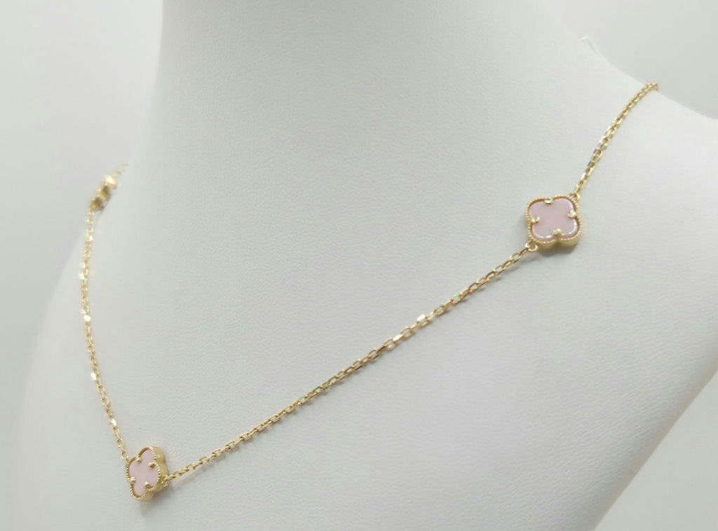 10KT FLOWER CHAIN Size 18INCH Weigth 4.2GR