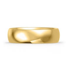 10KT SOLID PLAIN MAN'S WEDDING BAND RING Size 12 5MM Weigth 4.3GR