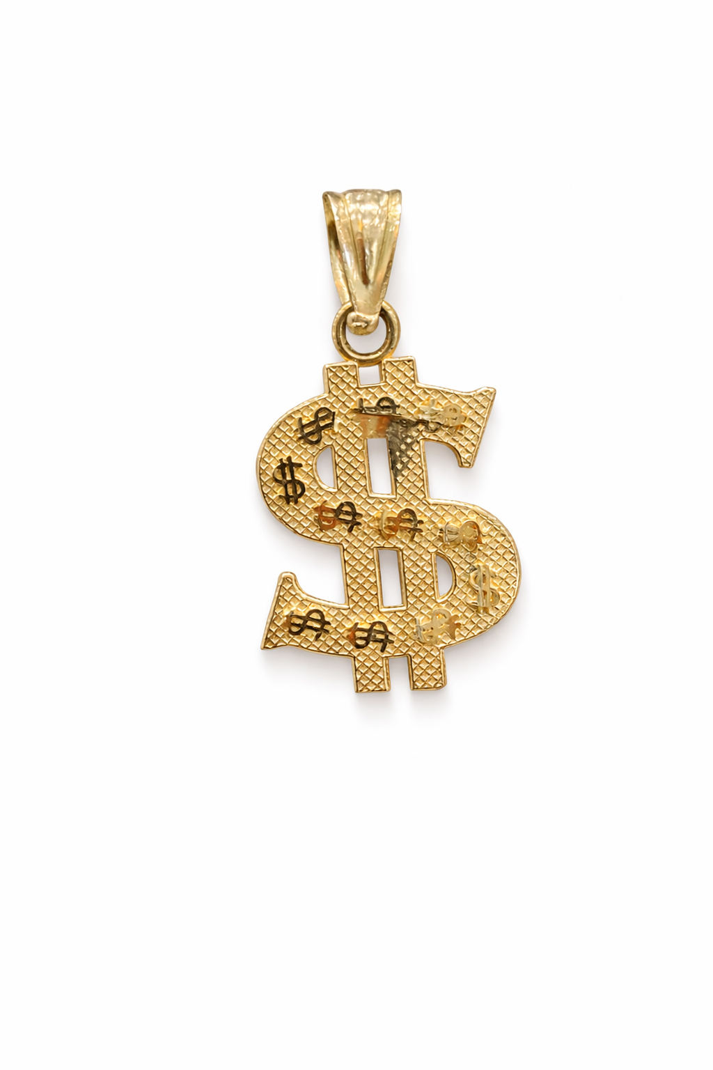 10KT MONEY SYMBOL PENDANT Size SMALL Weigth 0.9GR