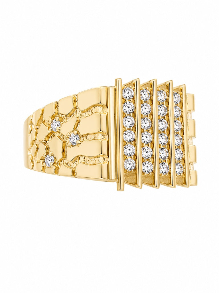 10K NUGGET RING Size 11.5