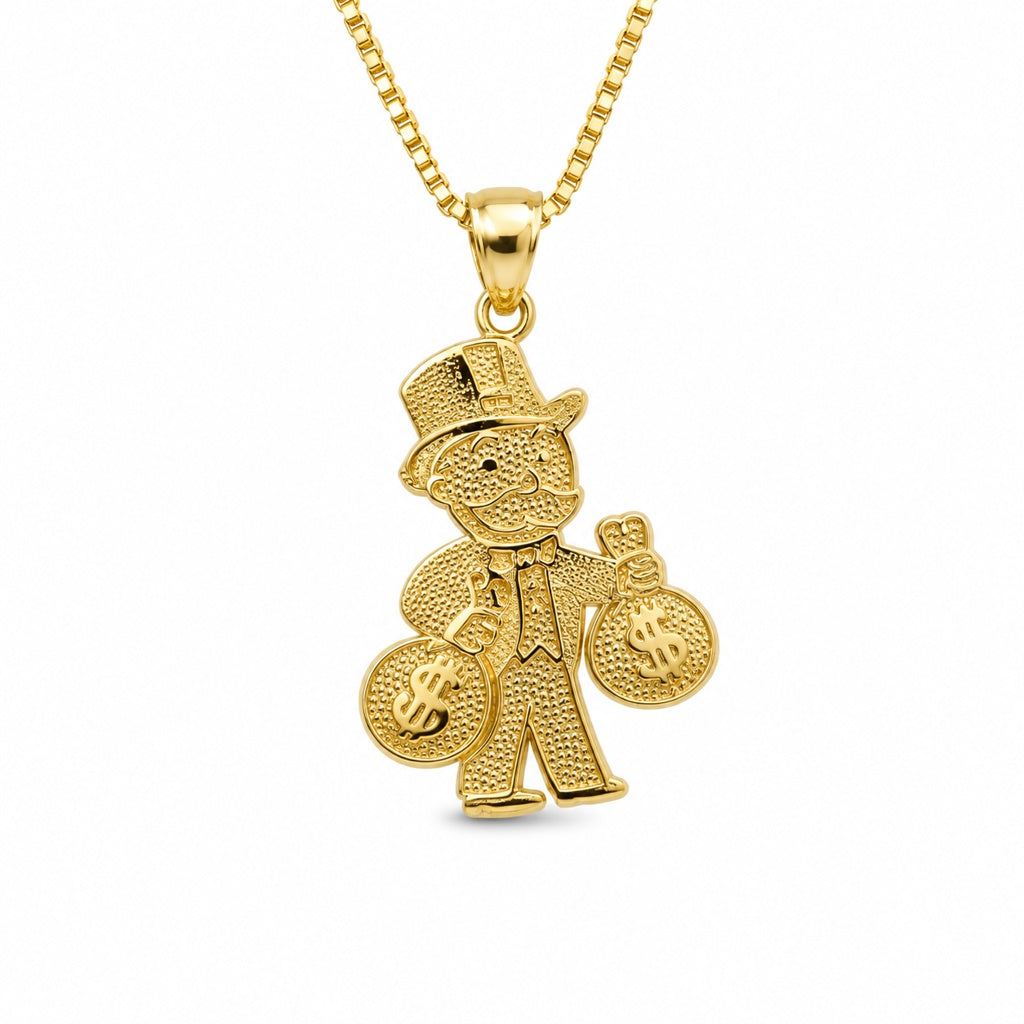 10KT GRANDPA MONEY BAG PENDANT Size MEDIUM Weigth 2.2GR