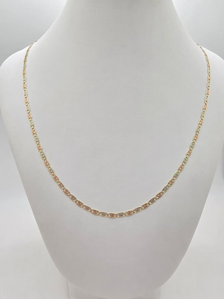 10KT VALENTINE CHAIN Size 24INCH 3MM Weight 5.4GR