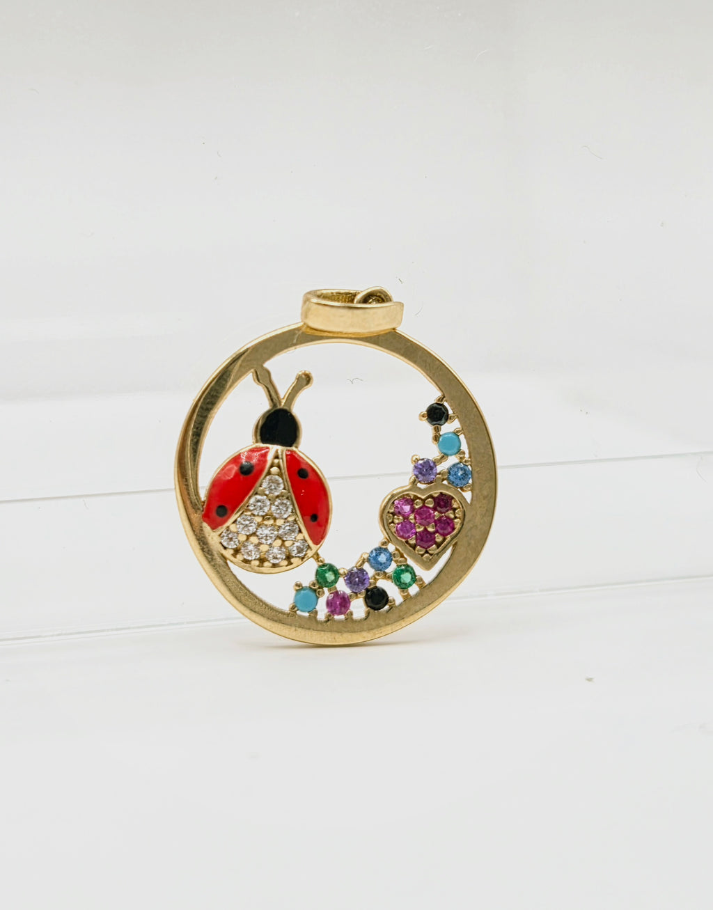 10KT  PENDANT Size  Weigth 1.3GR