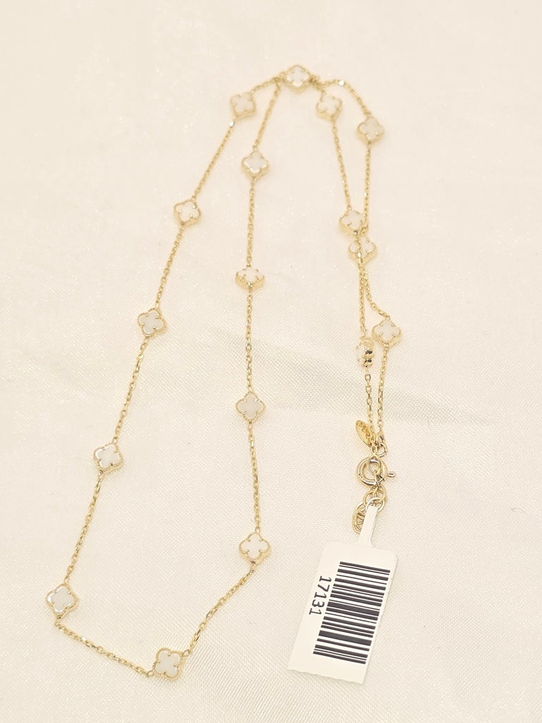 10KT FLOWER CHAIN Size 18INCH Weigth 4.2GR