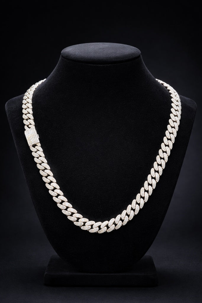 925 MOISSANITE MIAMI CUBAN CHAIN WITH PENDANT