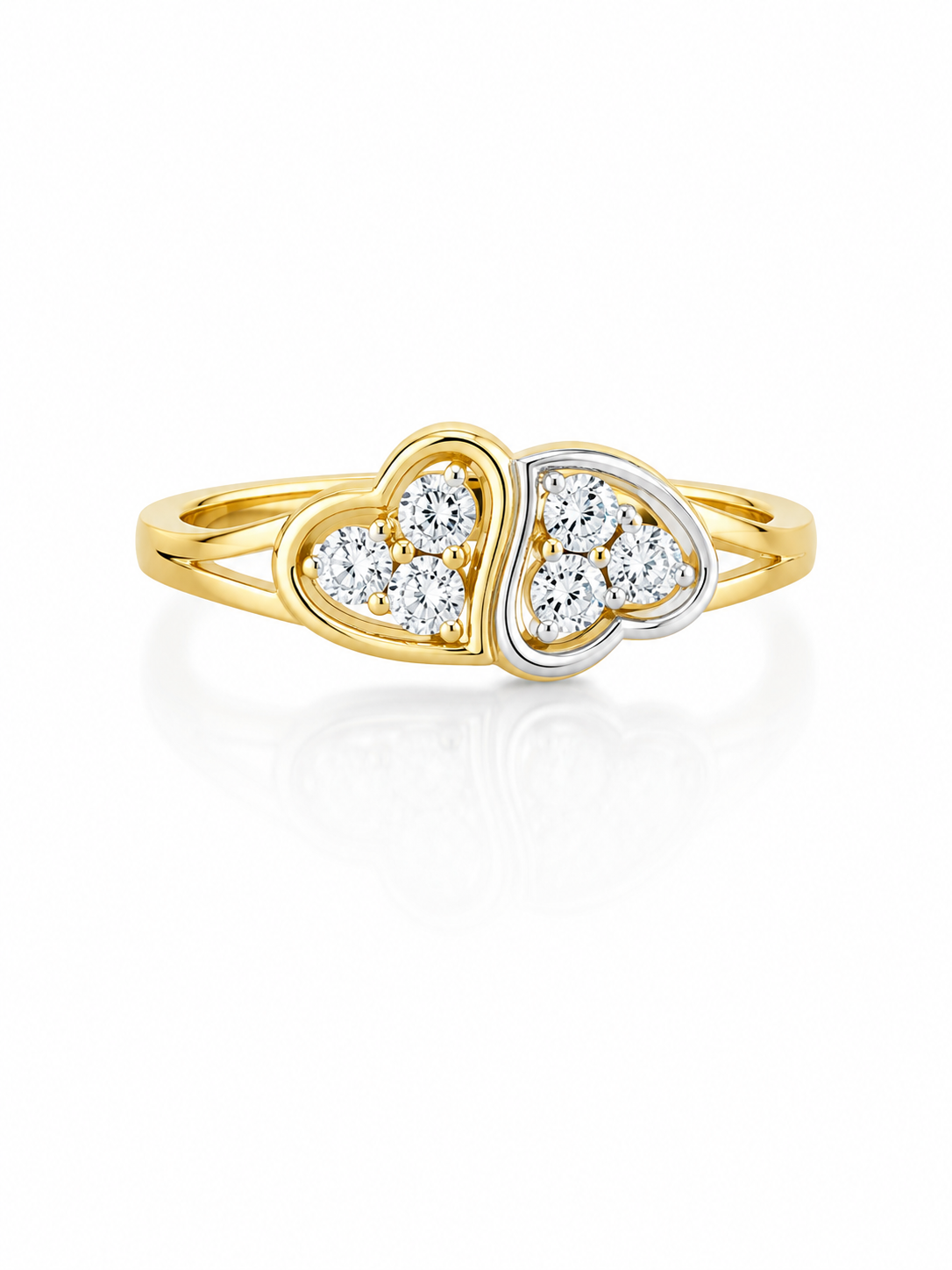 14KT HEART RING Size 6.5-7