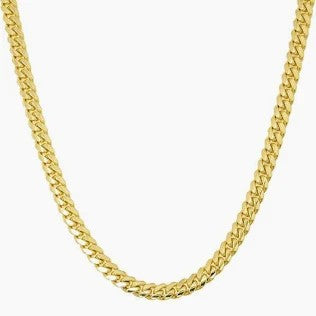 10KT SOLID MIAMI CUBAN CHAIN Size 20INCH 7MM Weight 63.5GR