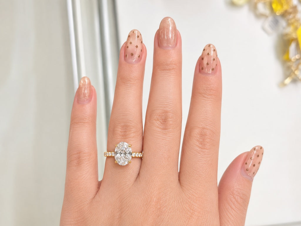 14KT ENGAGEMENT RING SIZE 7 Weigth 2.77GR