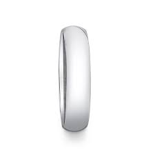 10KT WHITE GOLD WEDDING BAND RING Size 5mm Size 12 Weigth 4.6 grs