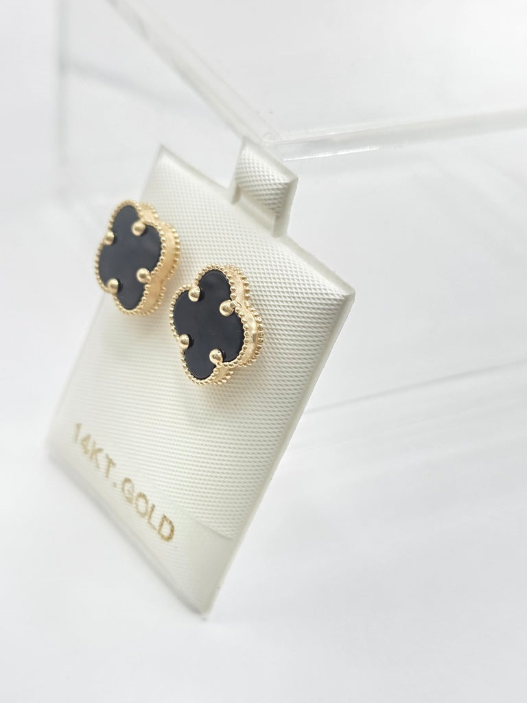 14KT FLOWER EARRINGS Size LARGE Weigth 2.4GR