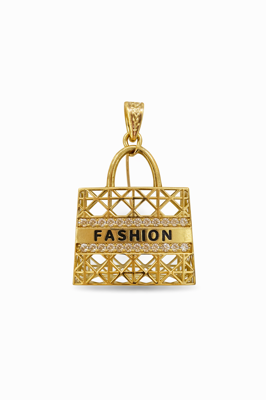 14KT MODERN FASHION WOMAN'S BAG PENDANT Size SMALL Weigth 2.5GR