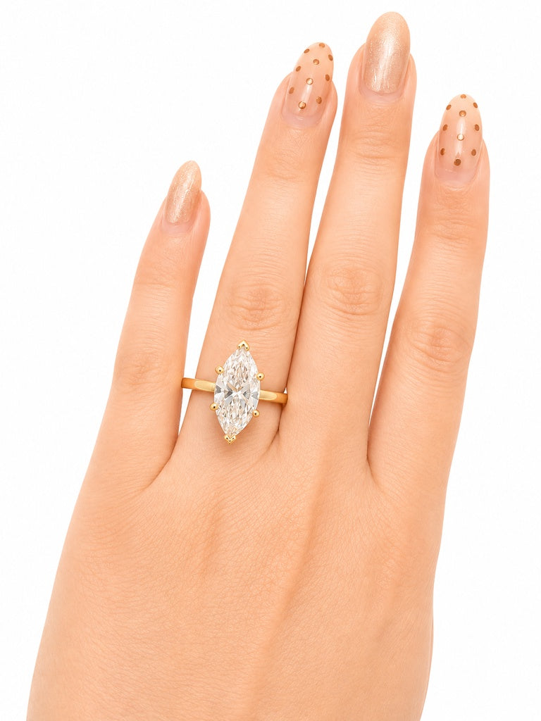 14KT LAB GROWN DIAMOND  RING Size 7