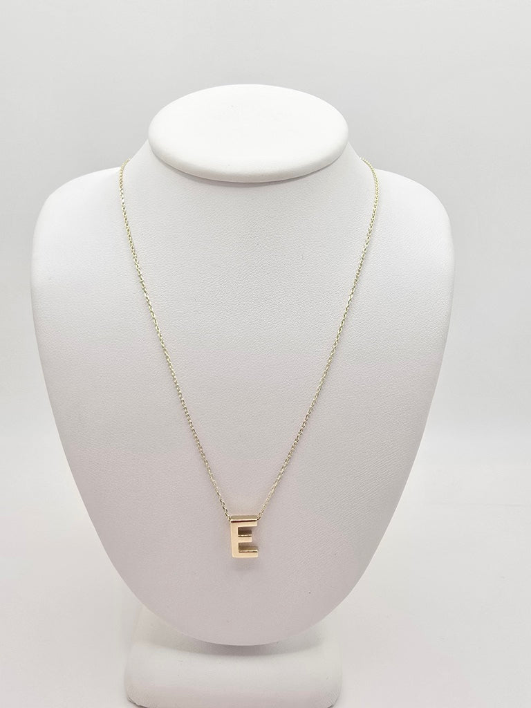 14KT LETTER "E" CHAIN Size 18INCH Weight 2.3GR