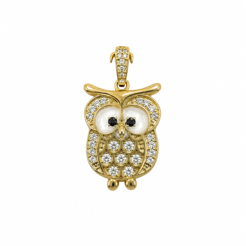 10KT OWL PENDANT Size  Weigth 2.1GR