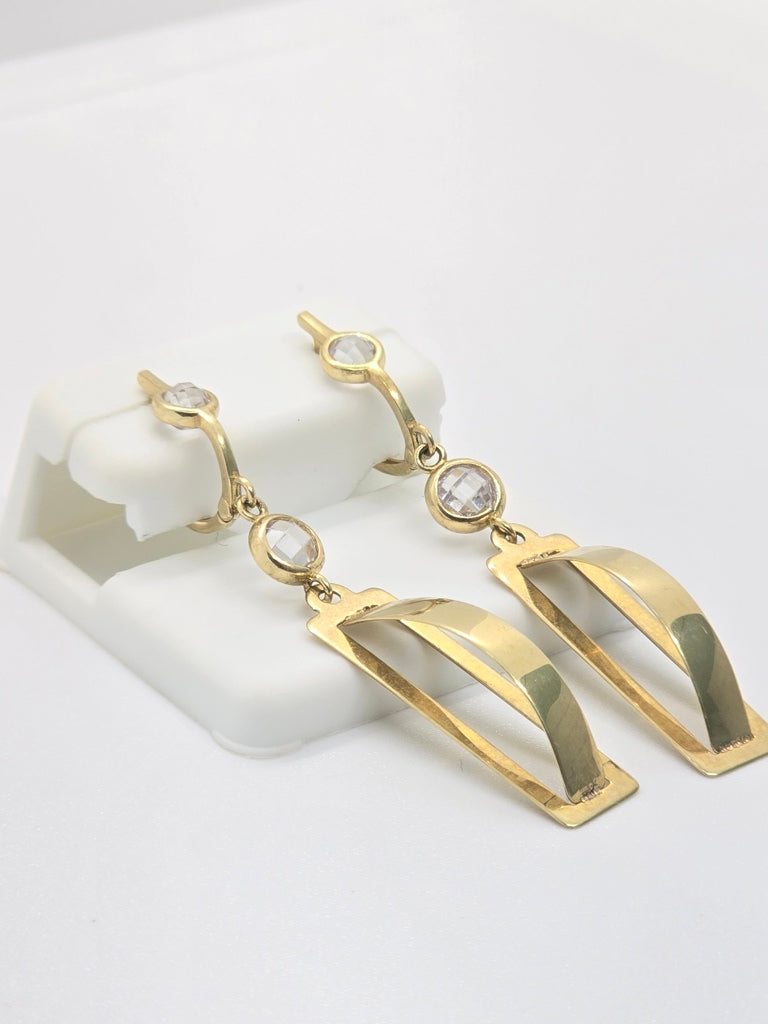 10KT DANGLE EARRINGS
