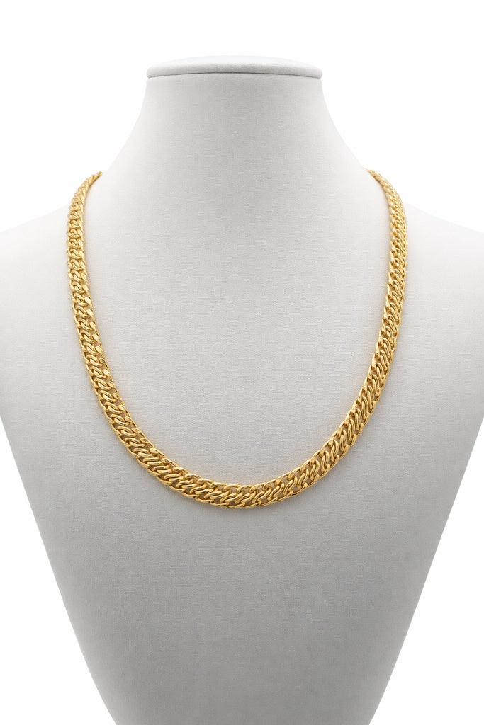 14KT ELEGANT DOUBLE LINK STYLE NECKLACE Size 18INCH  Weigth 16.9GR