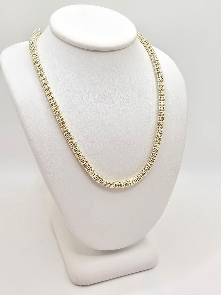 10KT ICE CHAIN Size 24INCH 4MM Weight 22.9GR