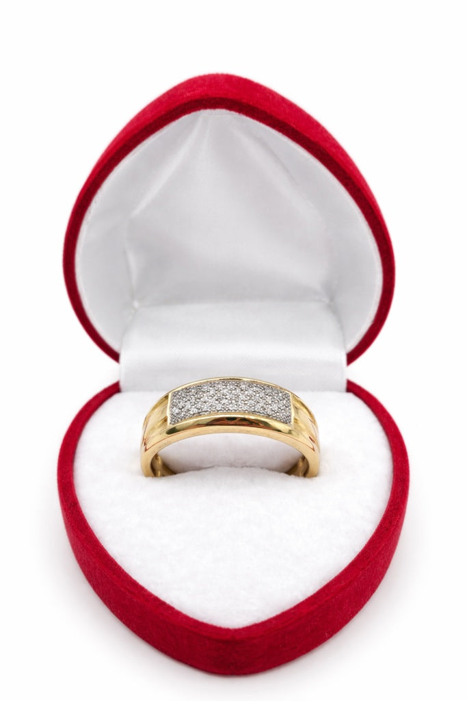 10KT DIAMOND MAN'S ENGAGEMENT RING Size 10/0.15CT