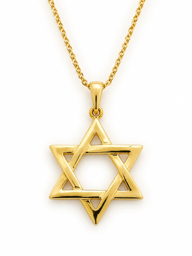 10KT DAVID STAR PENDANT Size  Weigth 1.4GR