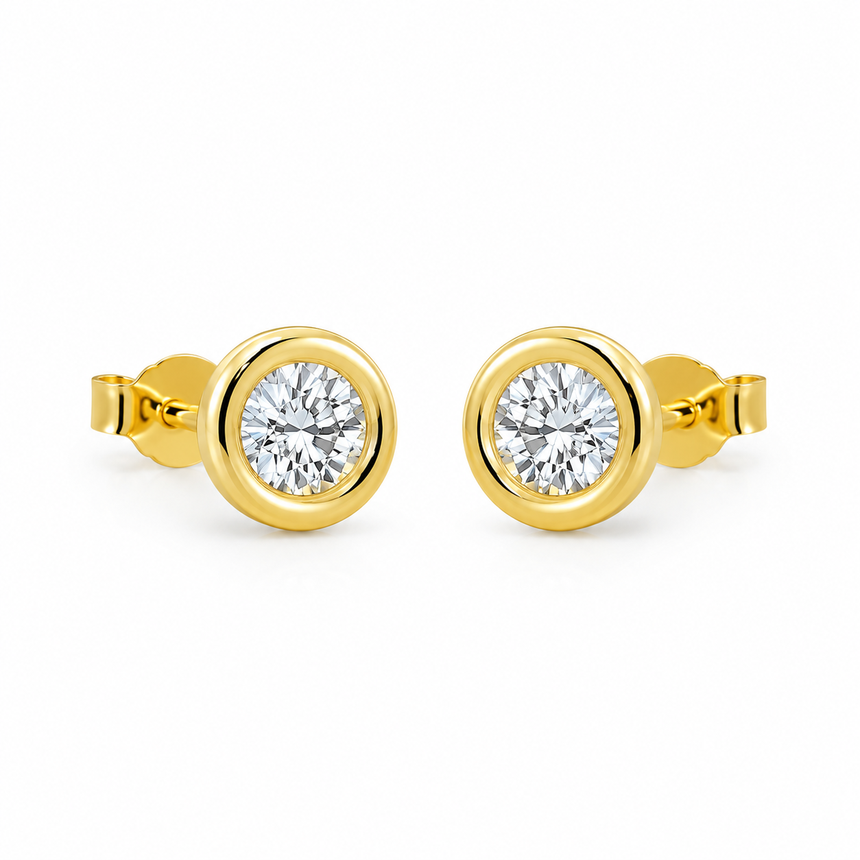 14KT DIAMOND DELICATE EARRINGS Size