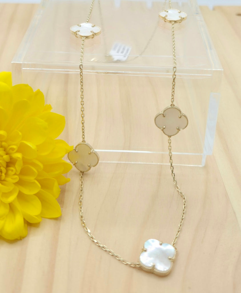 10KT FLOWER CHAIN Size 18INCH Weigth 6.2GR