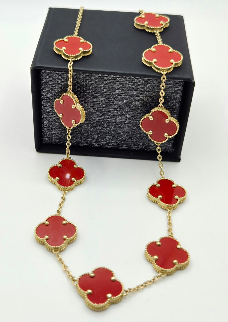 14KT FLOWER CHAIN Size 18INCH LARGE Weigth 11.1GR